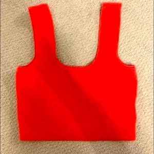 Size small red crop top